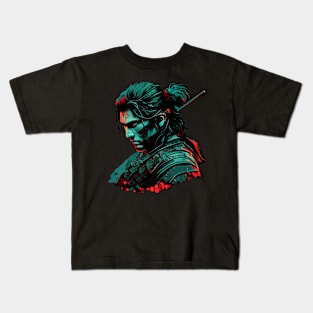 Samurai print Kids T-Shirt